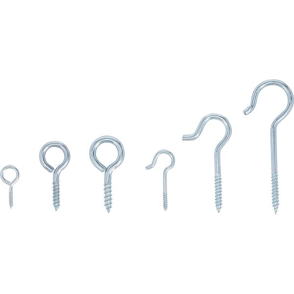 Screw Hook / Ring Hook Assortment | 142 pcs.