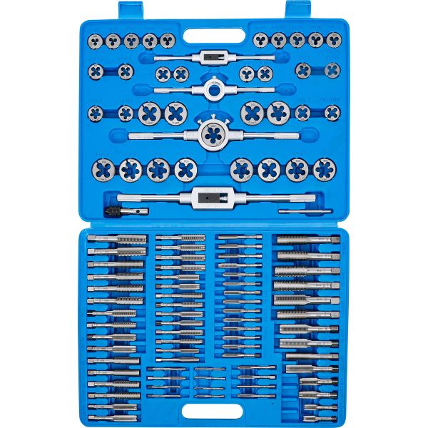 Tap and Die Set | Metric / Inch Sizes | 110 pcs.