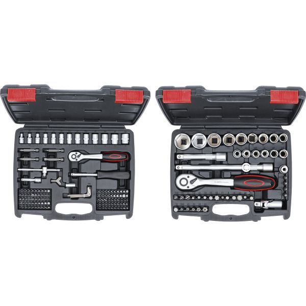 Socket Set | 6.3 mm (1/4") / 12.5 mm (1/2") Drive | Inch Sizes | 174 pcs.