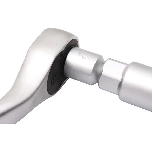 Llave de vaso multimedida con juego de adaptadores | entrada 10 mm (3/8") | 9 - 21 mm | 3 piezas