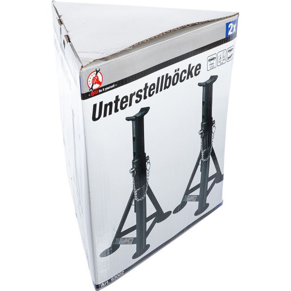 Unterstellböcke | Traglast 1500 kg / Paar | Hub 322 - 490 mm | 1 Paar