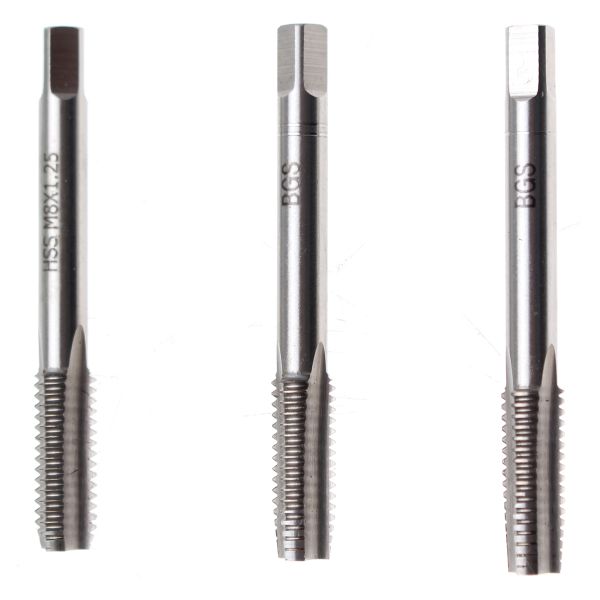 Tap Set | Starter. Plug. Bottoming Tap | HSS-G | M8 x 1.25 mm | 3 pcs.