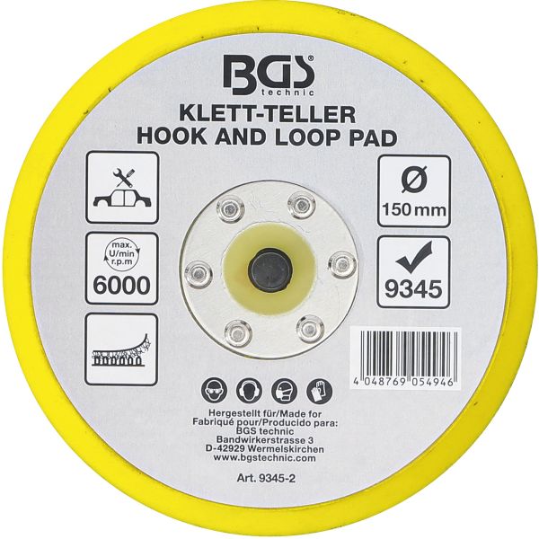 Klett-Teller für Art. 9345 | Ø 150 mm