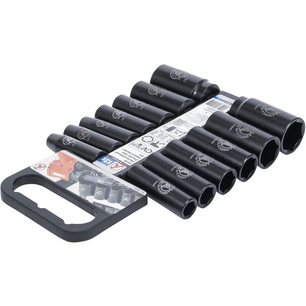 Impact Socket Set | 12.5 mm (1/2") Drive | 10-32 mm | 13 pcs.