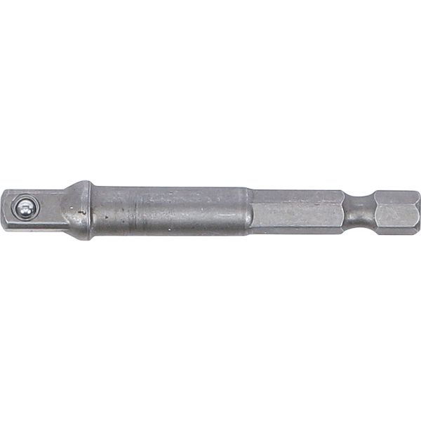 Adapter für Bohrmaschinen | Antrieb Außensechskant 6,3 mm (1/4") / Abtrieb Außenvierkant 6,3 mm (1/4")