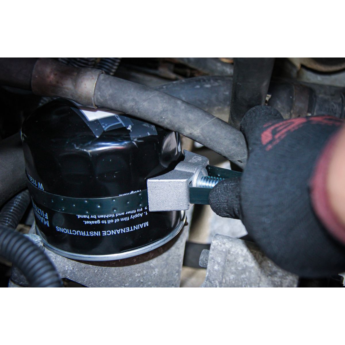 Oil Filter Strap Wrench | Spring Steel Strap | Aluminium Die Cast | Ø 110 - 155 mm