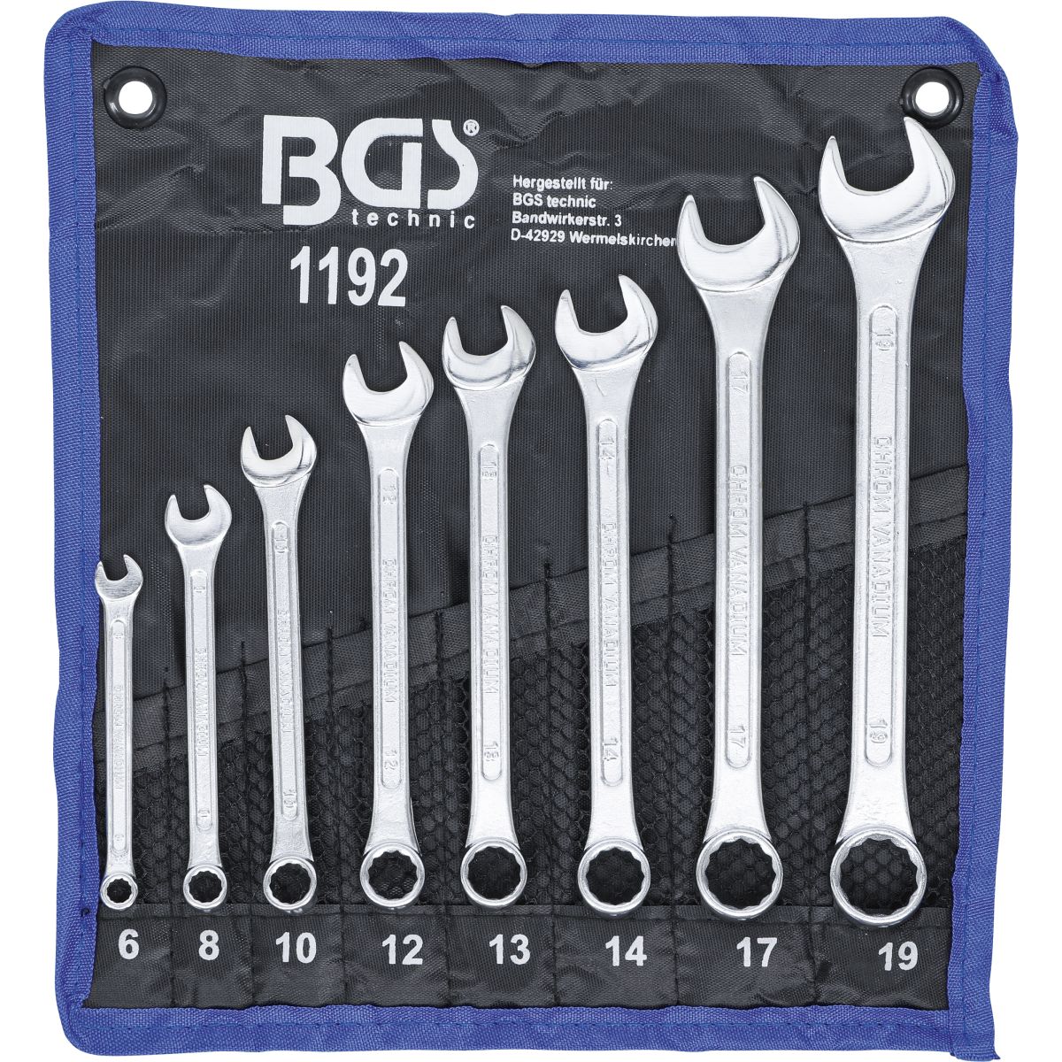 Combination Spanner Set | 6 - 19 mm | 8 pcs.