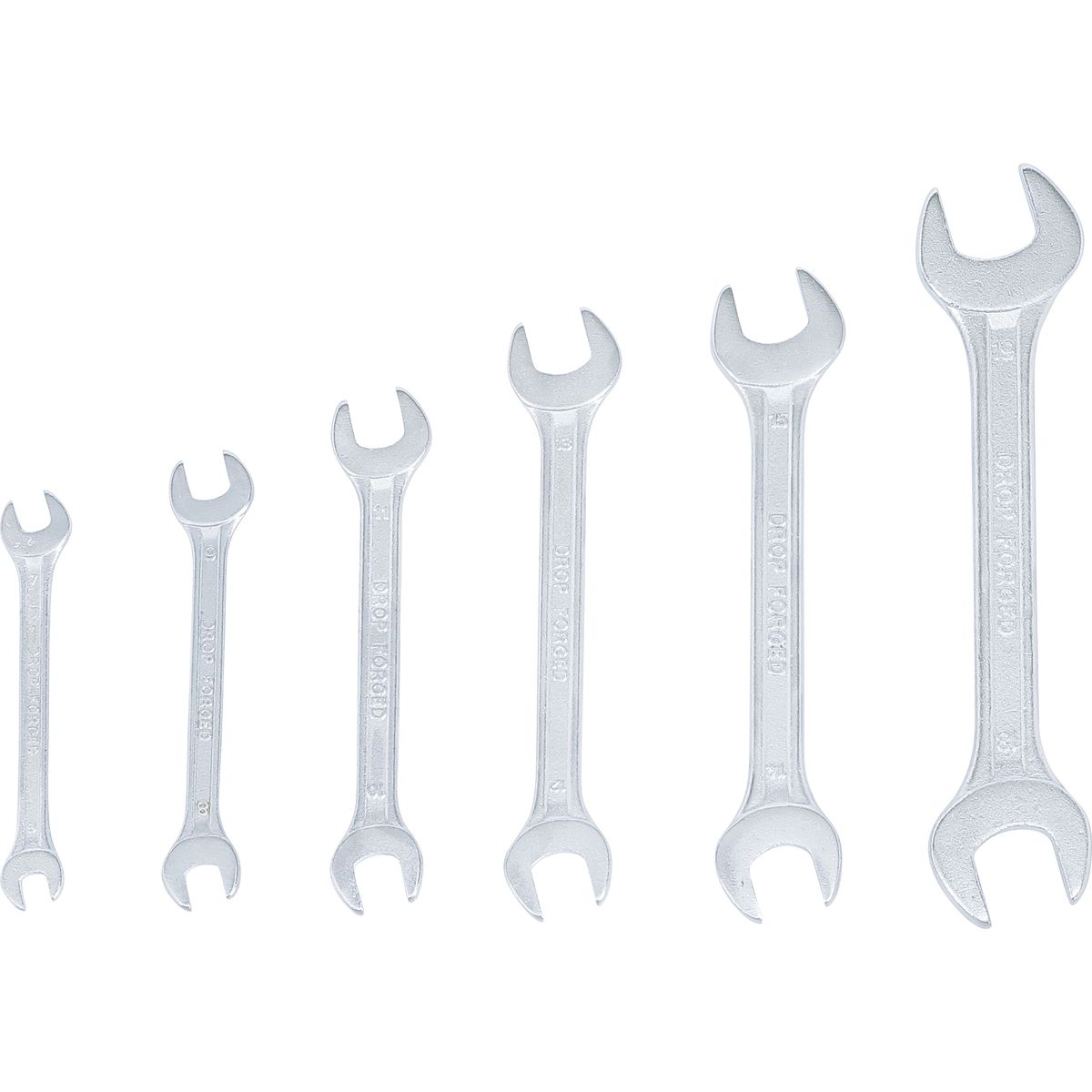 Double Open End Spanner Set | 6 x 7 - 18 x 19 mm | 6 pcs.