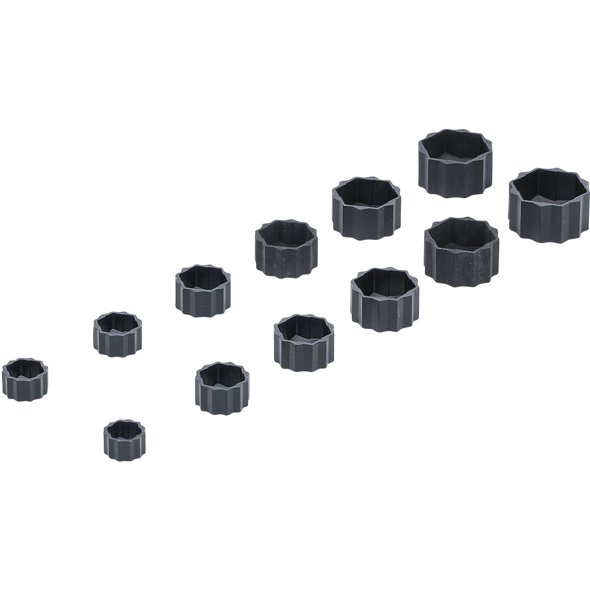 Extractor Cap Set for damaged hexagon Nuts and Bolts | 12 pcs.