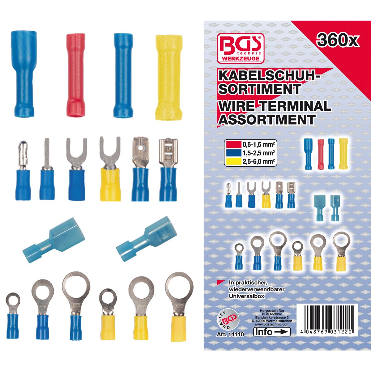 Cable Lug Assortment | 360 pcs.