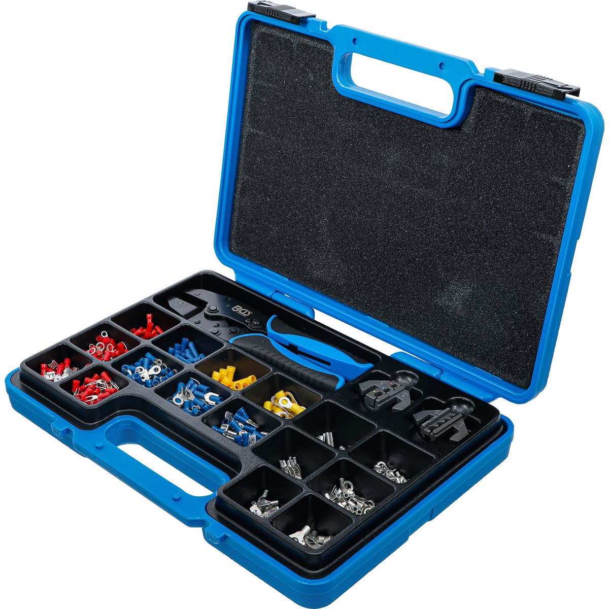 Crimping Pliers Set | with 2 Pairs of Jaws | with Cable Lug Assortment | 1000 pcs.