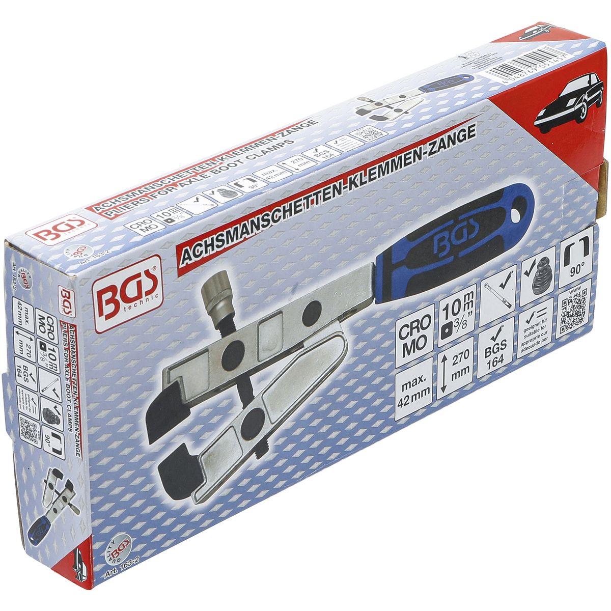 Pliers for Axle Boot Clamps | for use with Torque Wrench | 90° angled