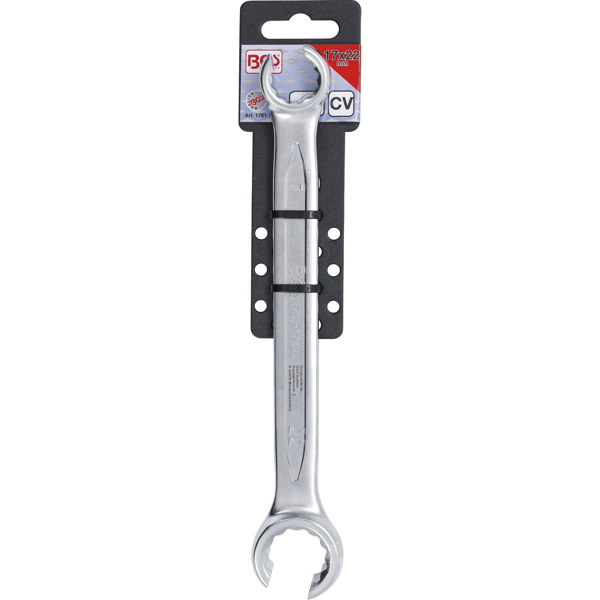 Double Ring Spanner, open Type | 17 x 22 mm