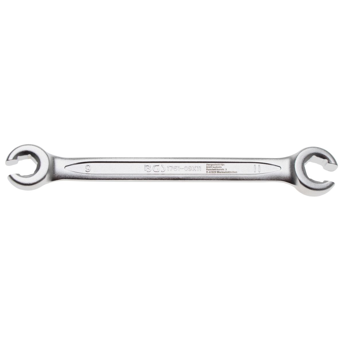 Double Ring Spanner, open Type | 9 x 11 mm