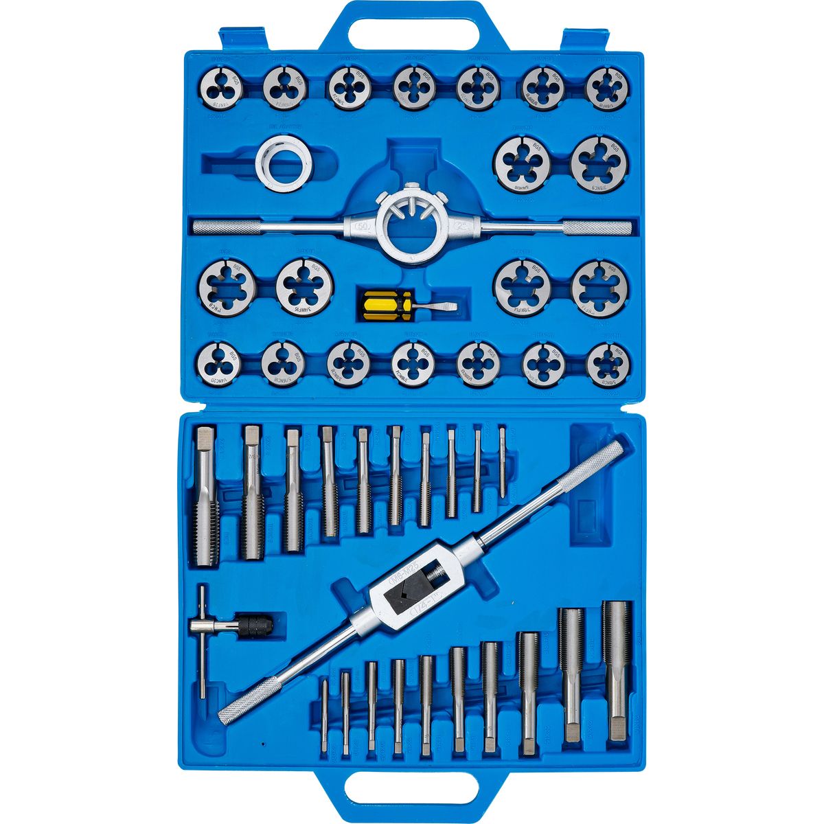 Tap and Die Set | Inch Sizes | 1/4" - 1" | 45 pcs.