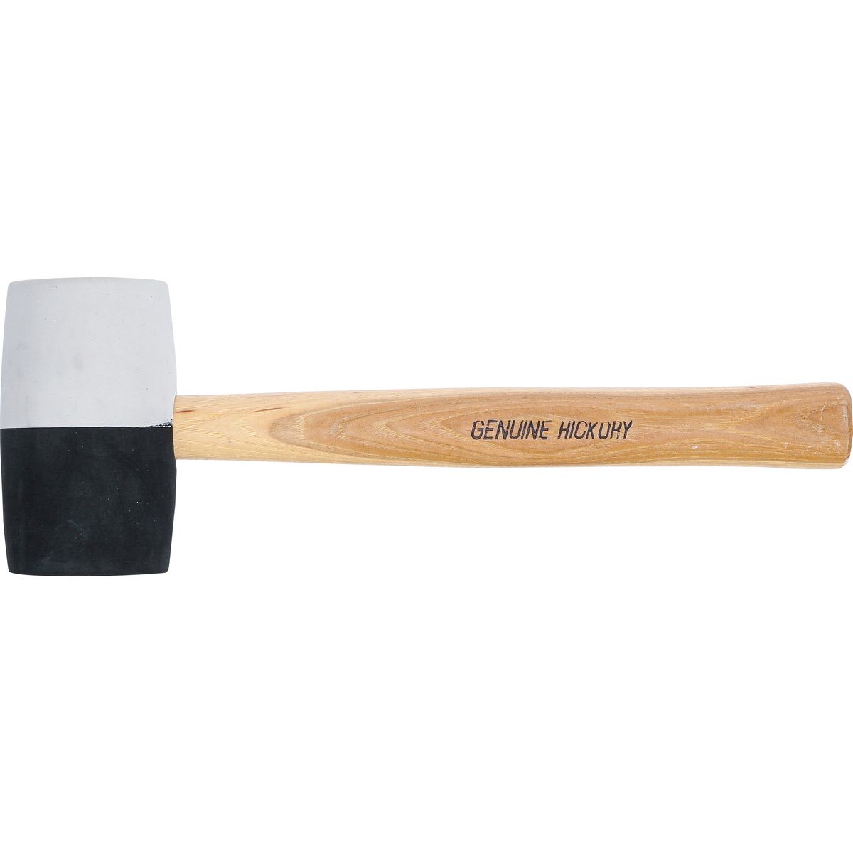 Maillet caoutchouc | manche Hickory | tête noire et blanche | Ø 63 mm | 840 g