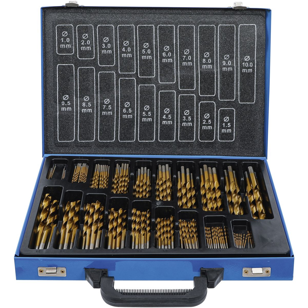 Twist Drill Set | HSS | titanium nitrated | 1 - 10 mm | 170 pcs.