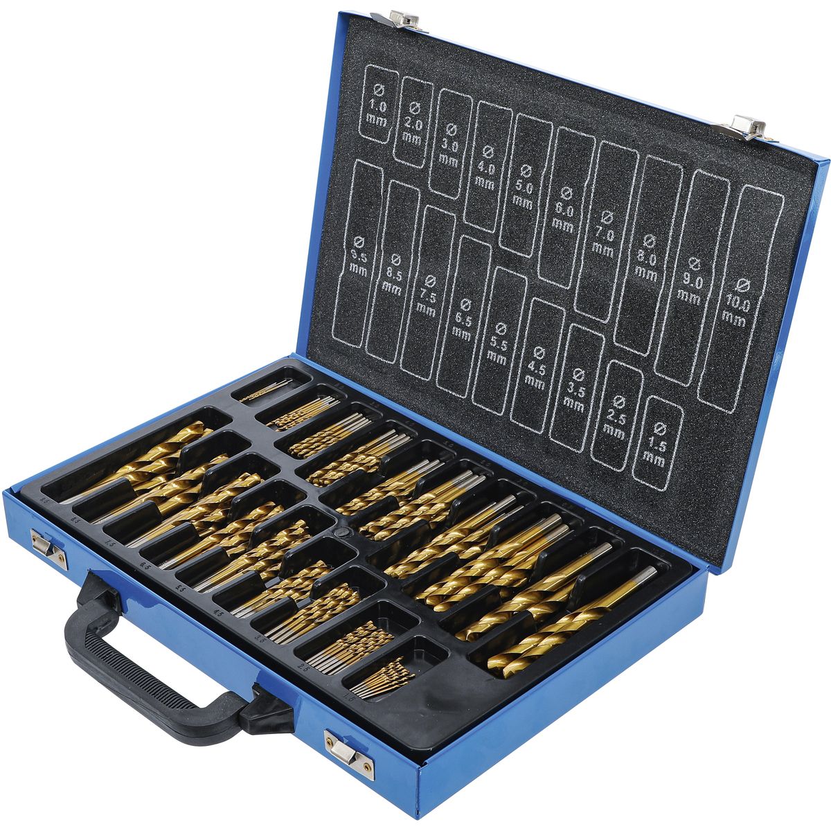 Twist Drill Set | HSS | titanium nitrated | 1 - 10 mm | 170 pcs.