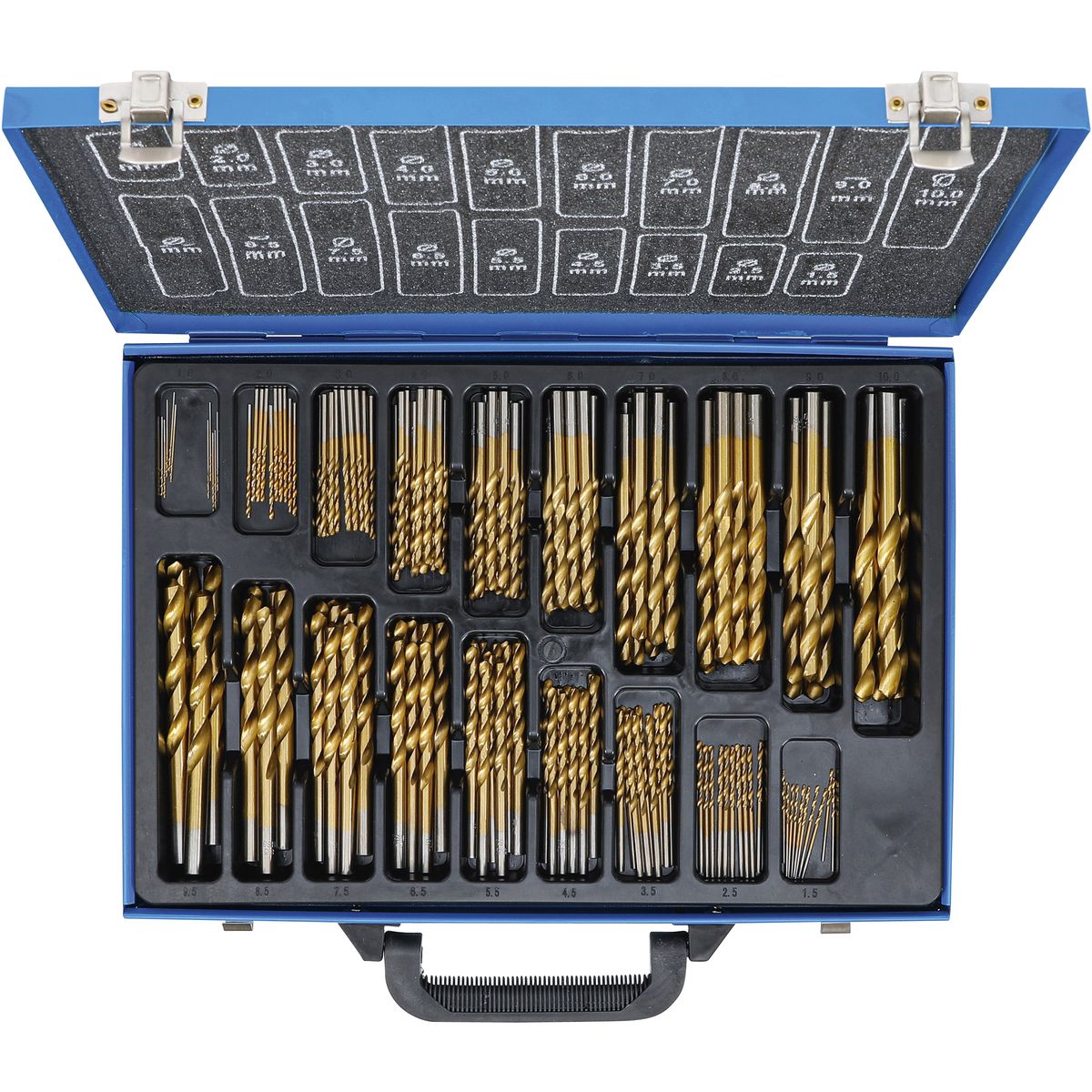 Twist Drill Set | HSS | titanium nitrated | 1 - 10 mm | 170 pcs.