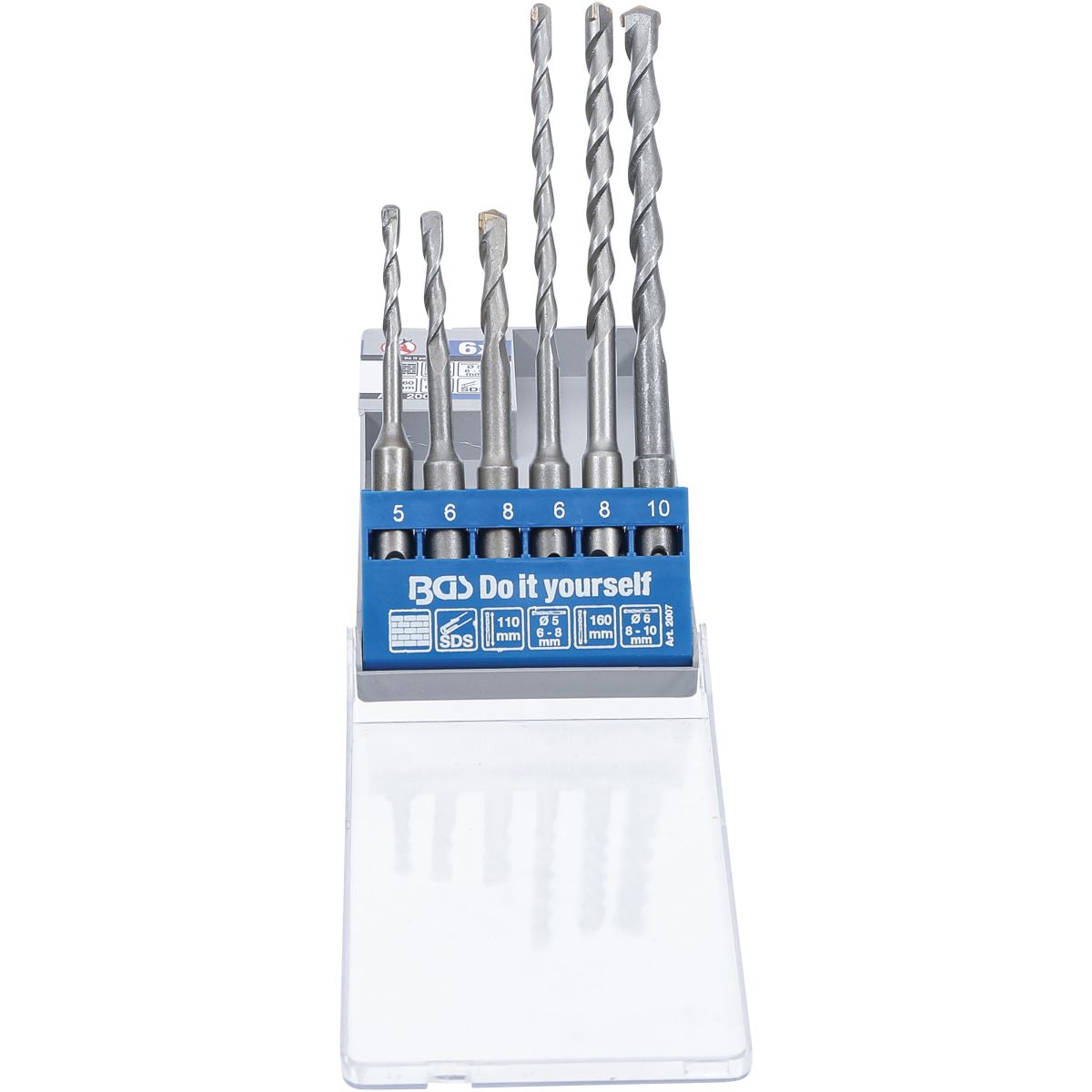 Hammer Drill Set | SDS shaft | carbide tipped | 5 - 10 mm | 6 pcs.