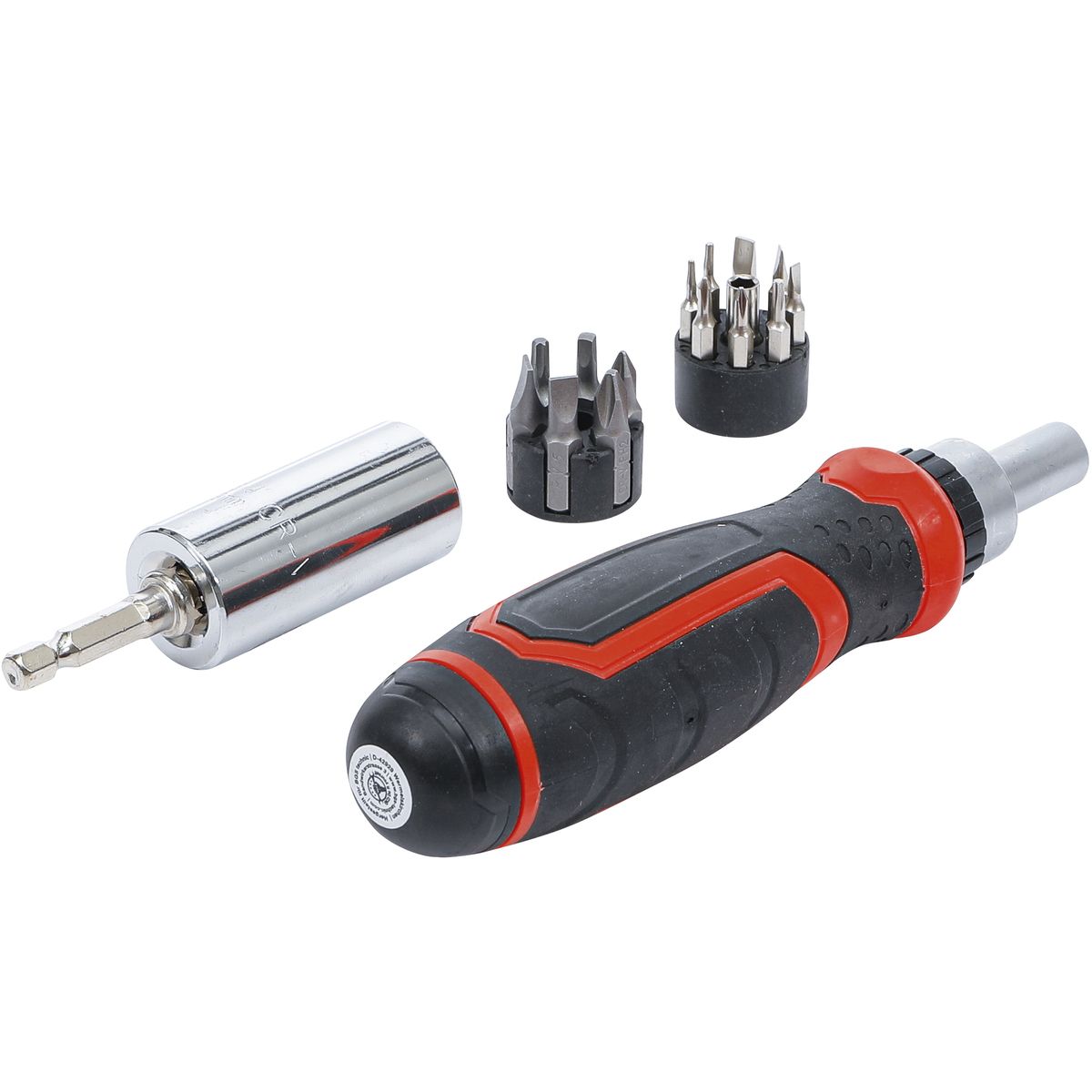 Precision Bit / Multi Socket Set | with Ratchet Spinner Handle for Bits, reversible | 17 pcs.