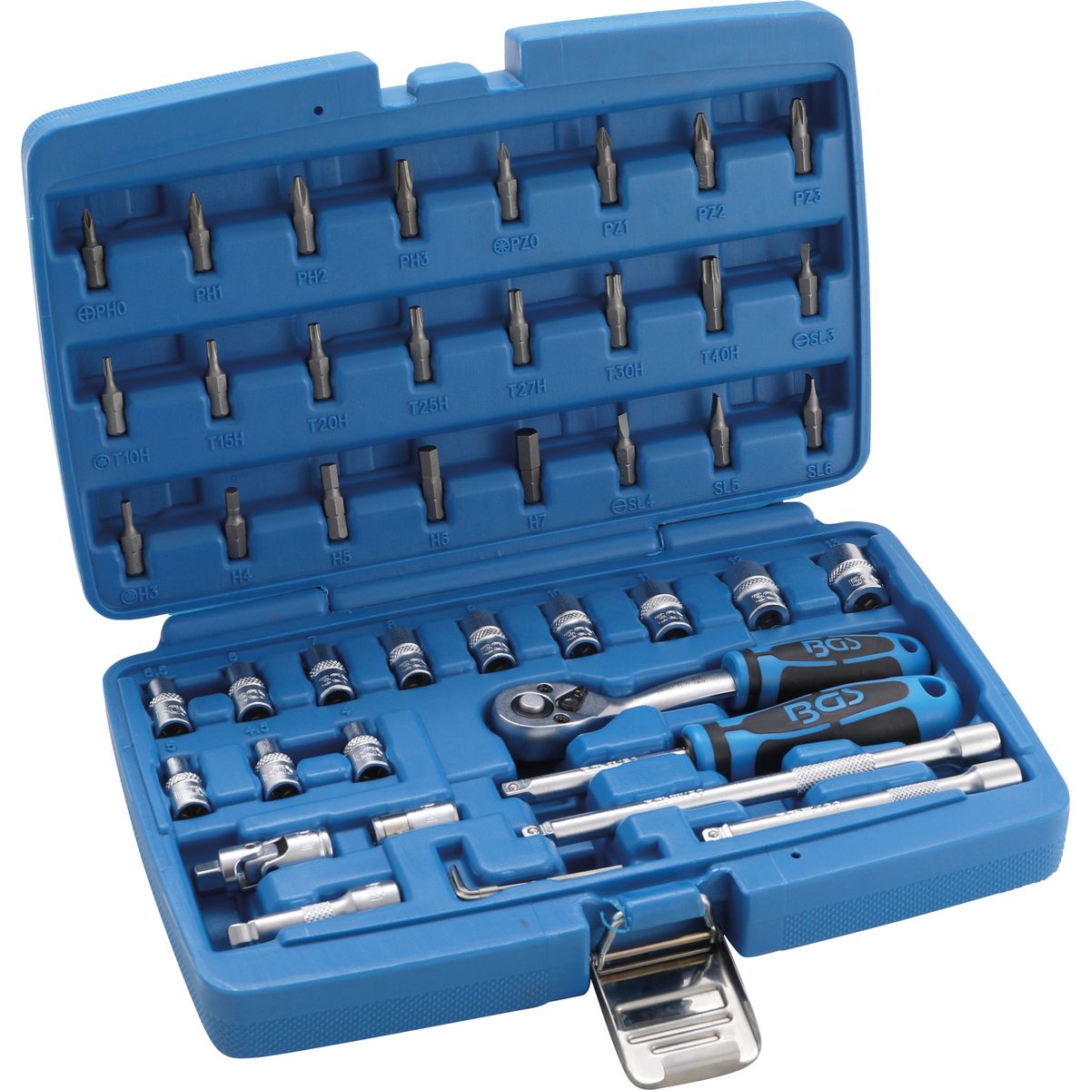 Socket Set | 6.3 mm (1/4") Drive | 46 pcs.