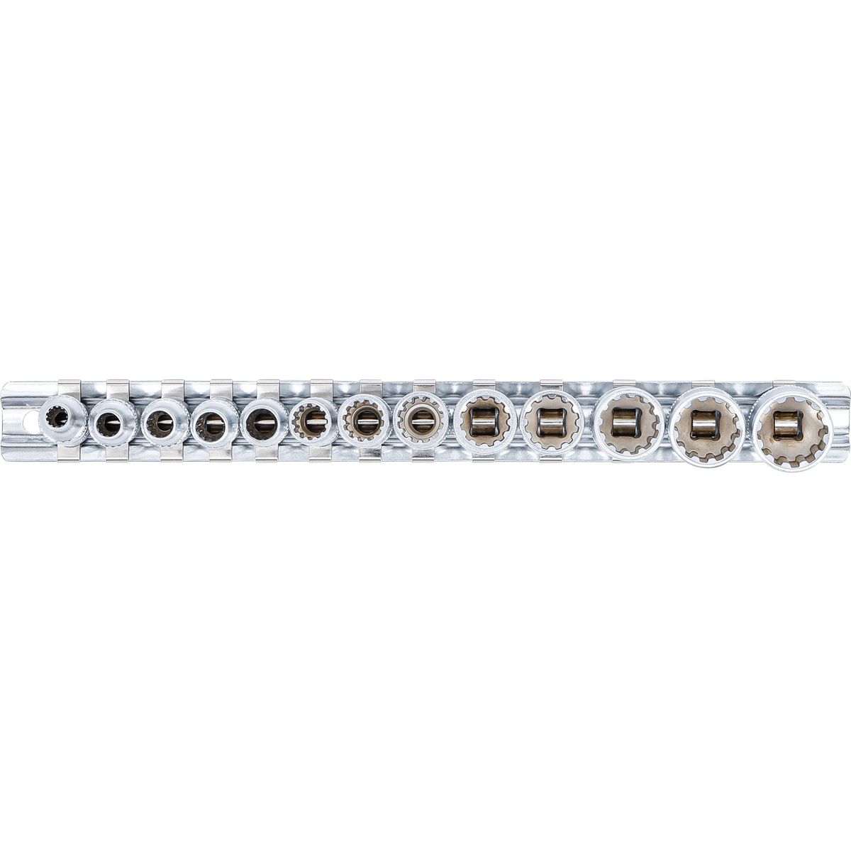 Steckschlüssel-Einsatz-Satz Gear Lock | Antrieb Innenvierkant 6,3 mm (1/4") | 13-tlg.
