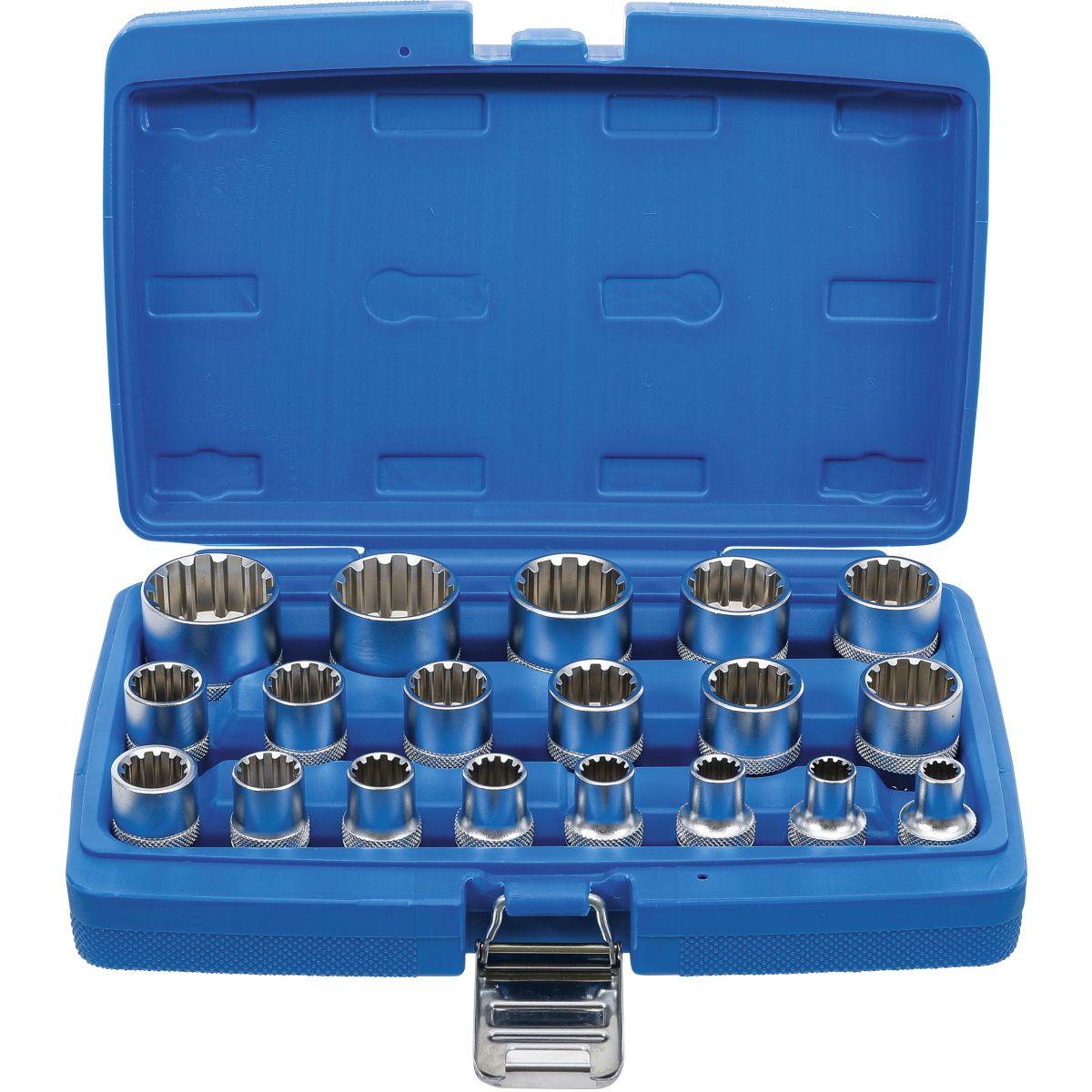 Socket Set, Gear Lock | 12.5 mm (1/2") Drive | 19 pcs.