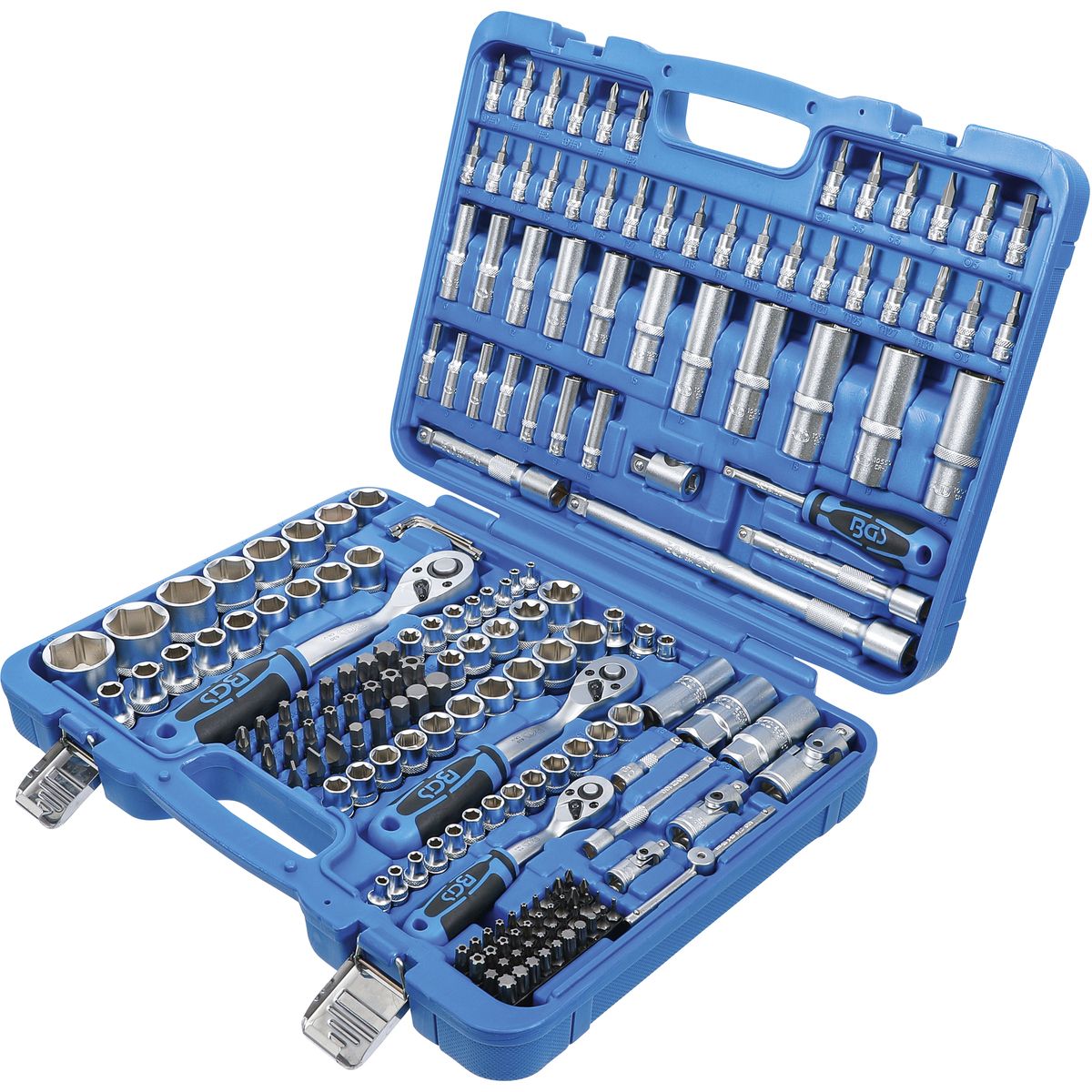 Socket Set Hexagon | 6.3 mm (1/4") / 10 mm (3/8") / 12.5 mm (1/2") Drive | 192 pcs.