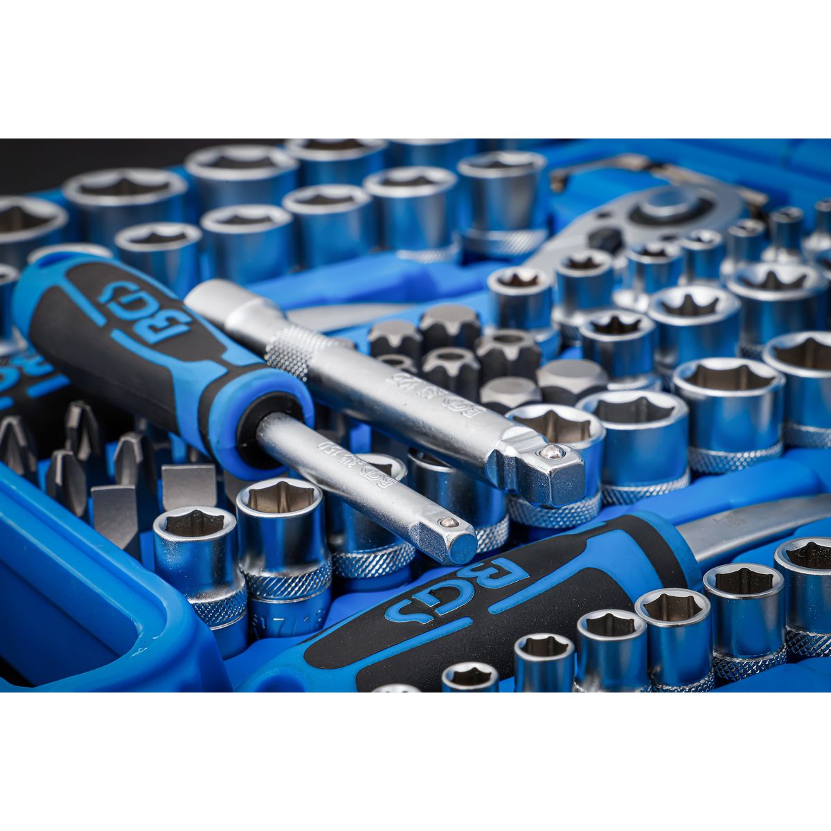 Socket Set Hexagon | 6.3 mm (1/4") / 10 mm (3/8") / 12.5 mm (1/2")| Inch Sizes | 192 pcs.