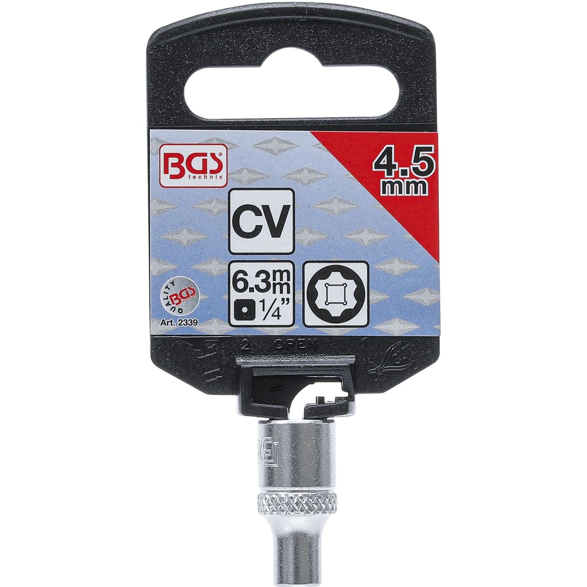 Llave de vaso Super Lock | entrada 6,3 mm (1/4") | 4,5 mm