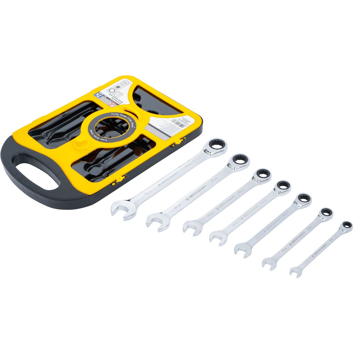 Ratchet Combination Wrench Set | 8 - 19 mm | 7 pcs.