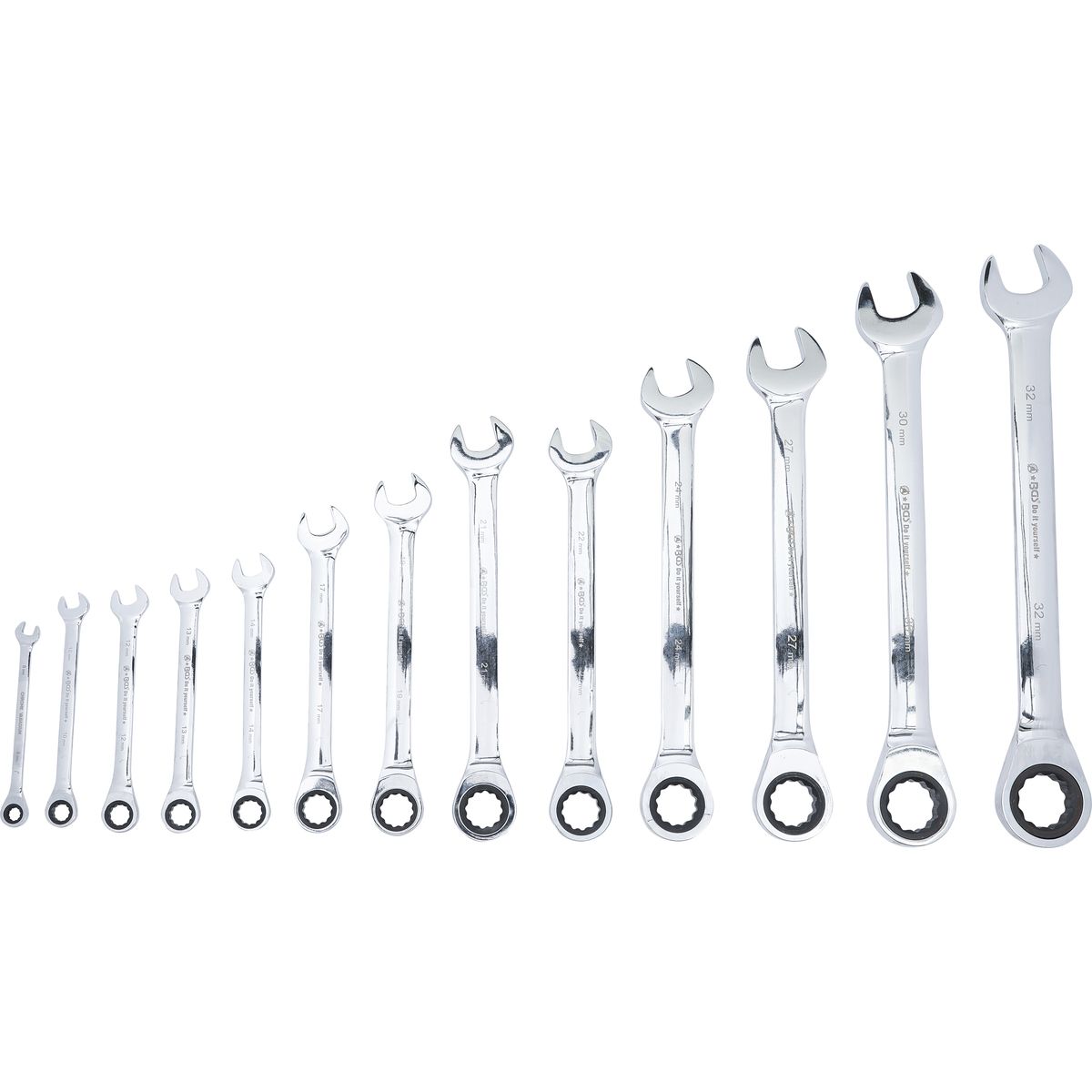 Ratchet Combination Wrench Set | 8 - 32 mm | 13 pcs.