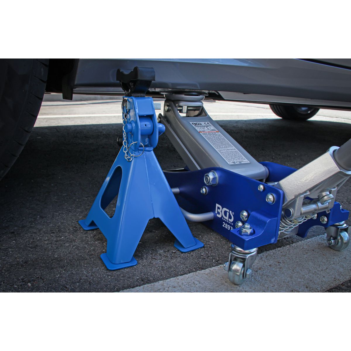 Axle Stands | load capacity 2000 kg / pair | stroke 268 - 418 mm | 1 pair