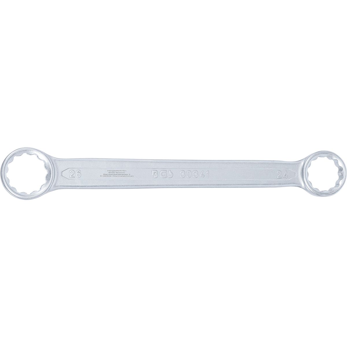 Double Ring Spanner | extra flat | 24 x 26 mm