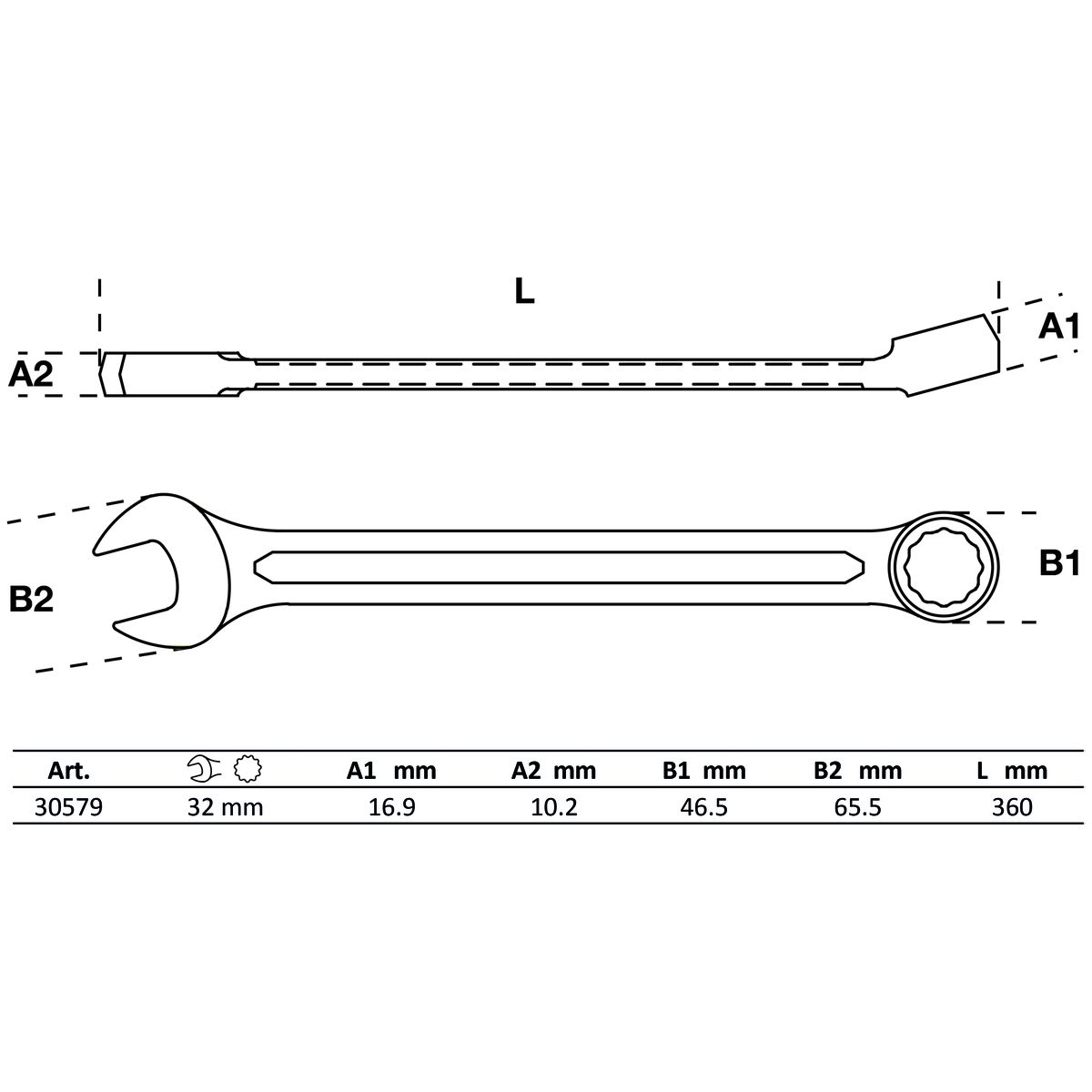 Llave combinada | 32 mm