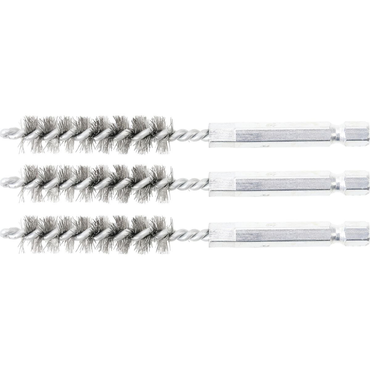 Steel Brush | 11 mm | 6.3 mm (1/4") Drive | 3 pcs.