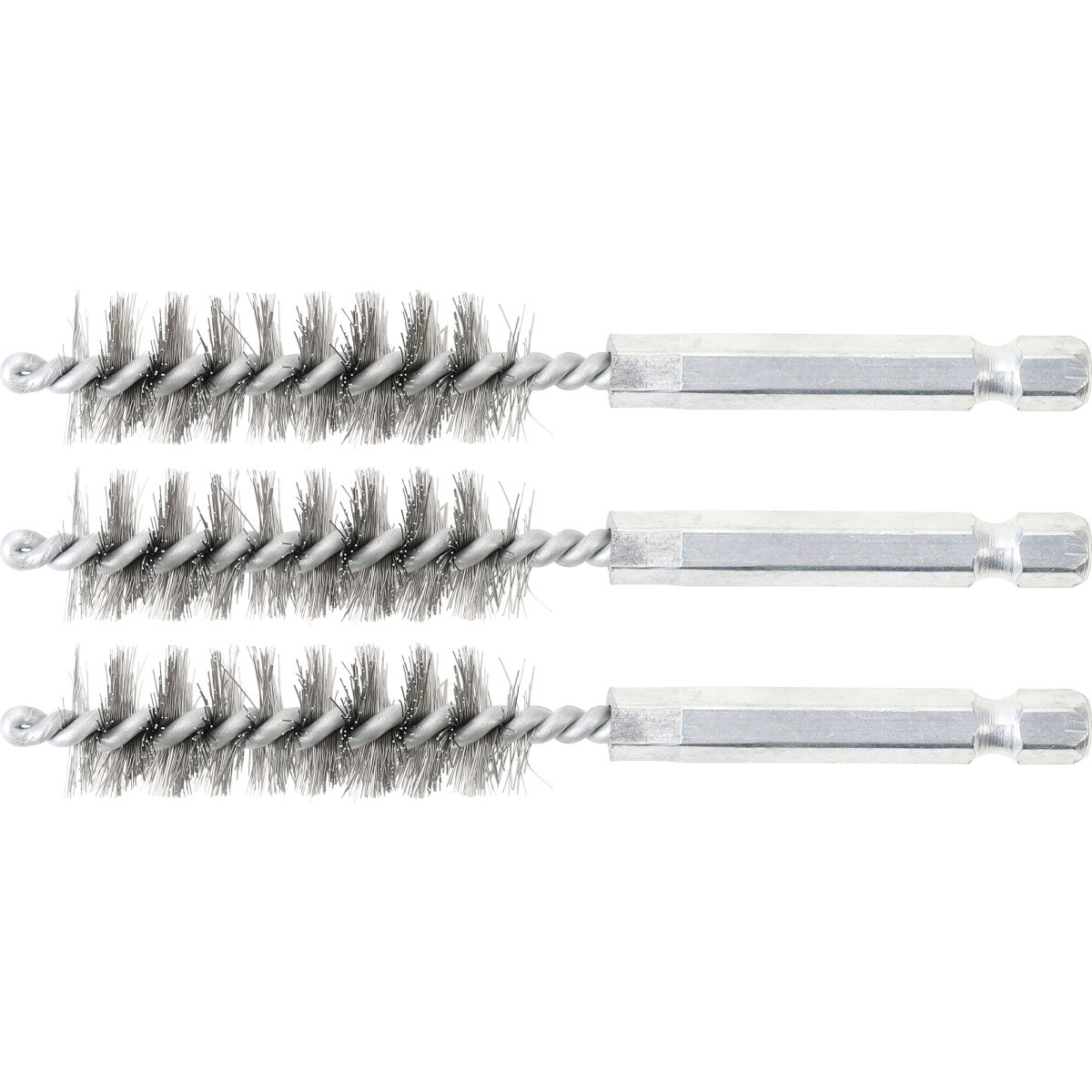 Brosse en acier | 14 mm | 6,3 mm (1/4") | 3 pièces