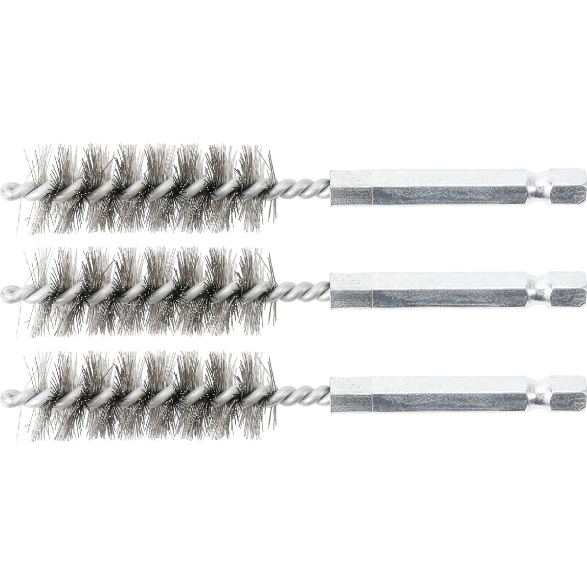 Steel Brush | 15 mm | 6.3 mm (1/4") Drive | 3 pcs.