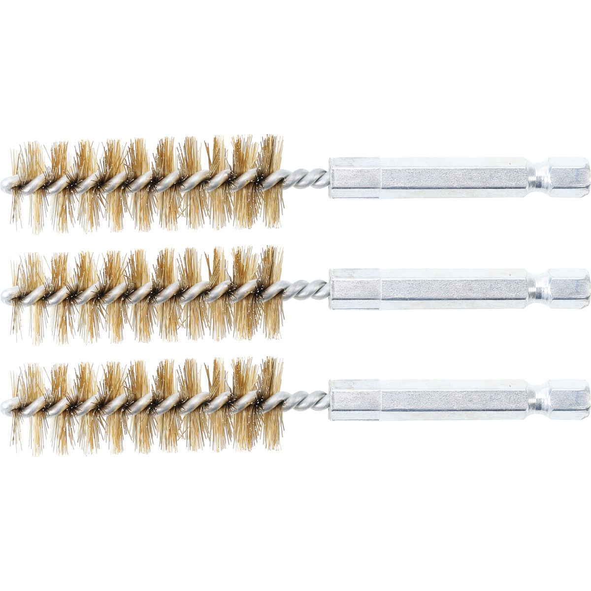 Brosse en laiton | 16 mm | 6,3 mm (1/4") | 3 pièces