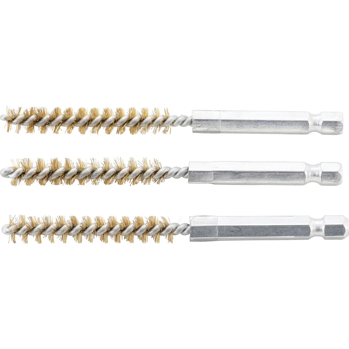 Brass Brush | 8 mm | 6.3 mm (1/4") Drive | 3 pcs.