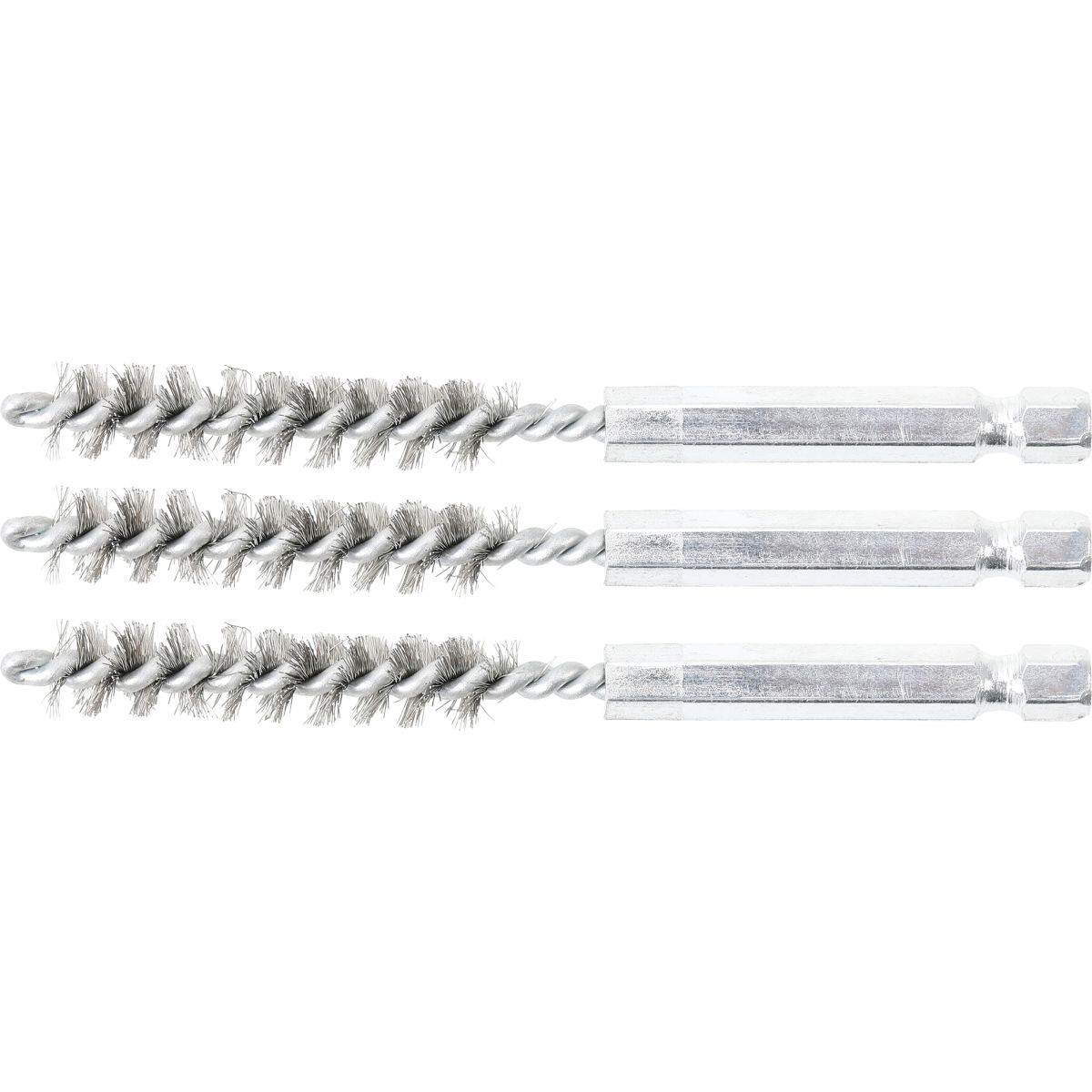 Steel Brush | 9 mm | 6.3 mm (1/4") Drive | 3 pcs.