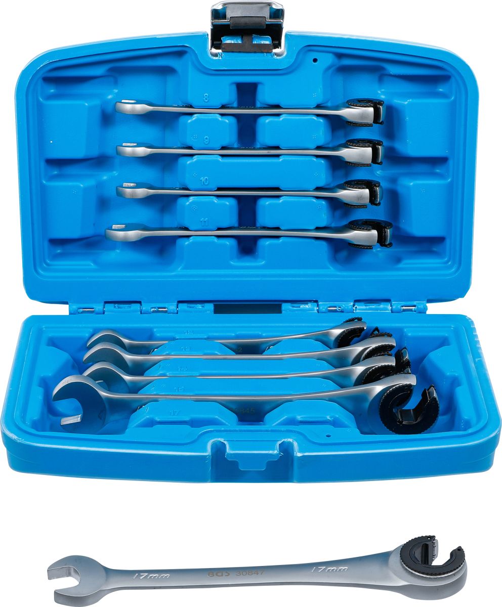 Ratchet Combination Wrench Set | open | 8 - 17 mm | 9 pcs.