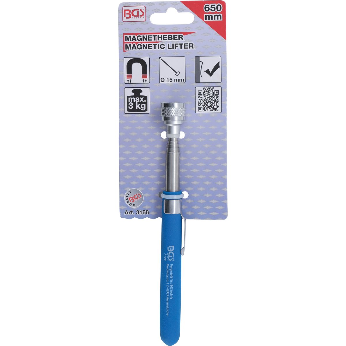 Magnetic Pick-Up Tool | 650 mm | Capacity 3 kg