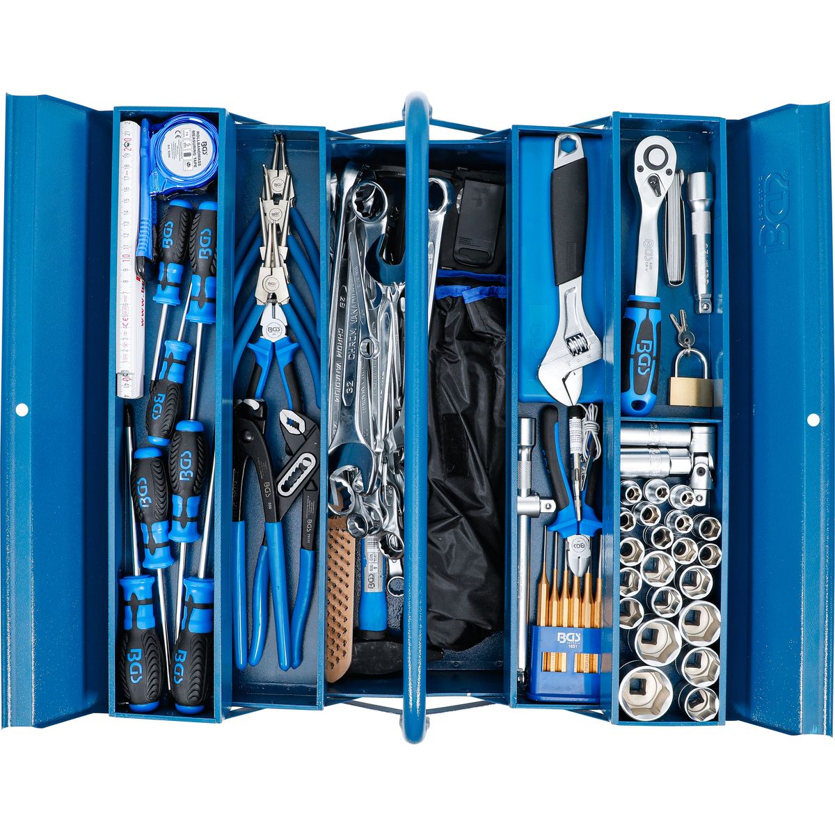 Maletín de herramientas metálico incl. surtido de herramientas | 137 piezas