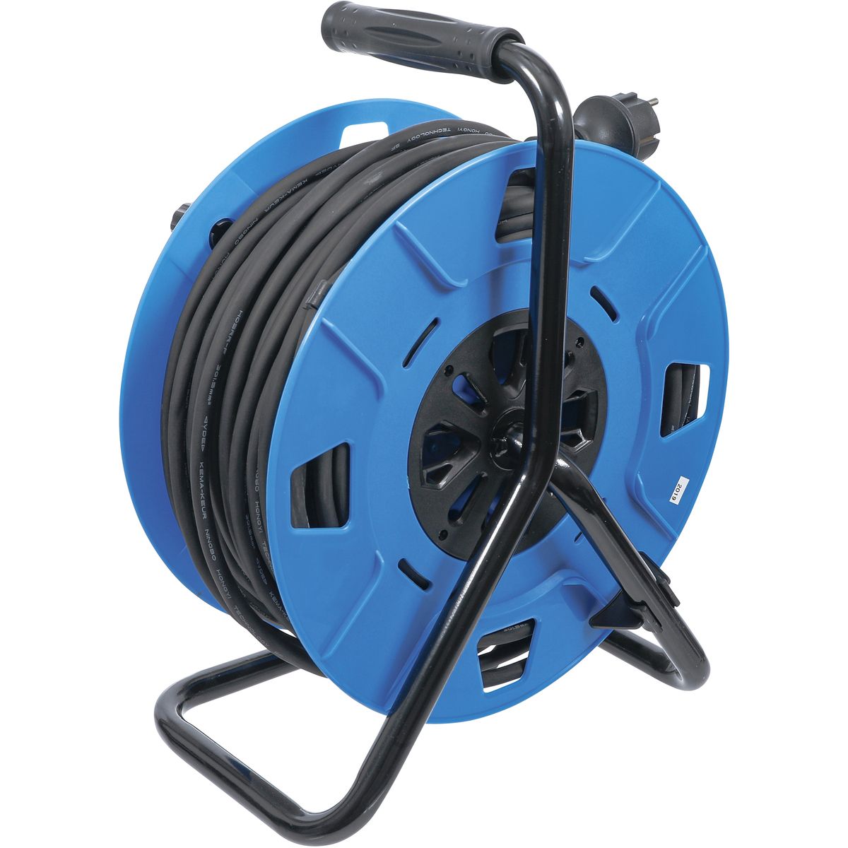 Cable Reel | 50 m | 3 x 1,5 mm² | 4 Socket Outlets with Sealing Cap | IP 44 | 3500 W