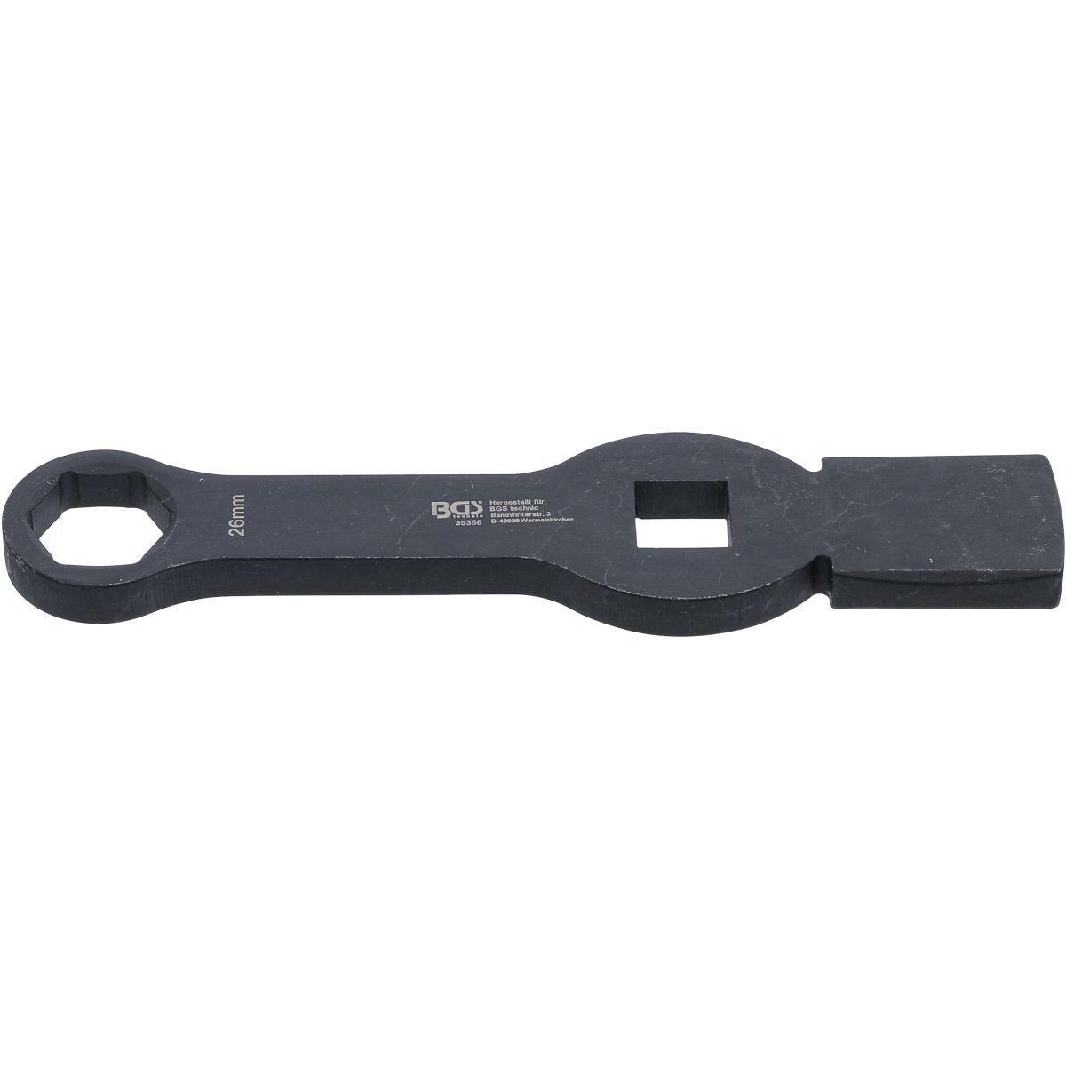 Slogging Ring Spanner | Hexagon | with 2 Striking Faces | 26 mm