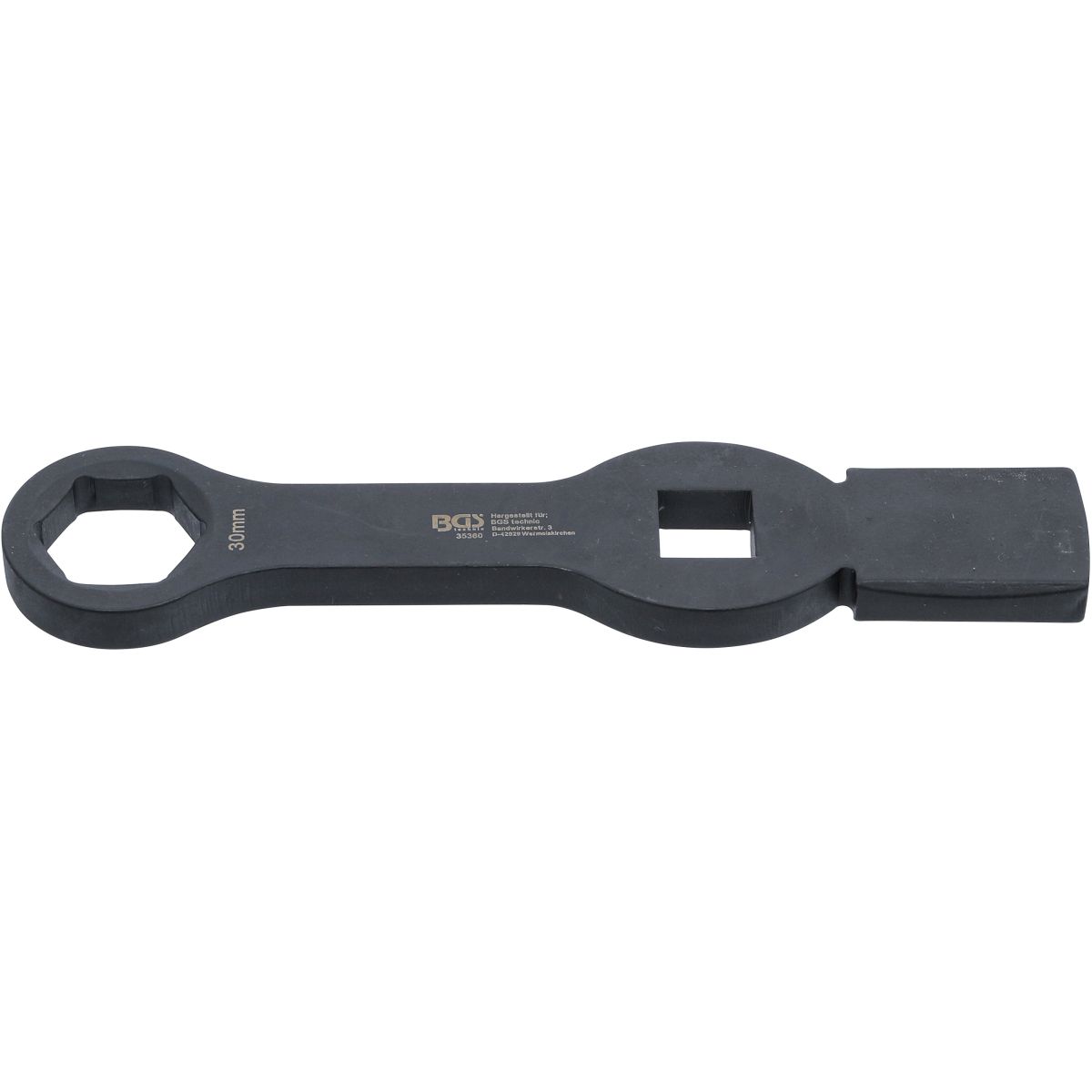 Slogging Ring Spanner | Hexagon | with 2 Striking Faces | 30 mm