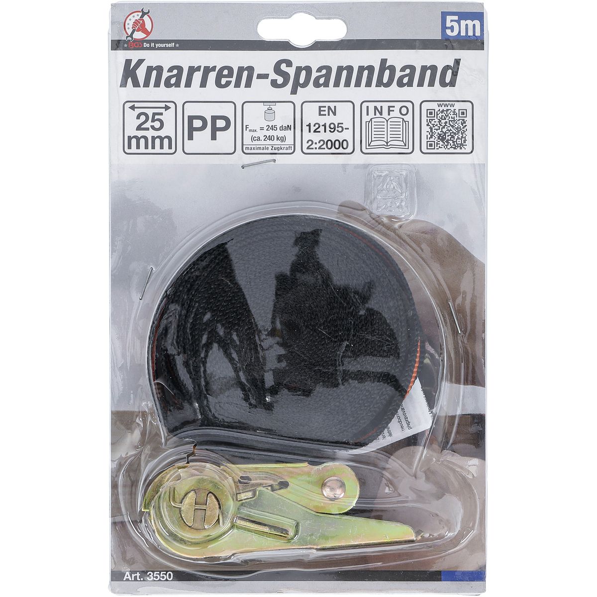 Knarren-Spannband | 5 m x 25 mm