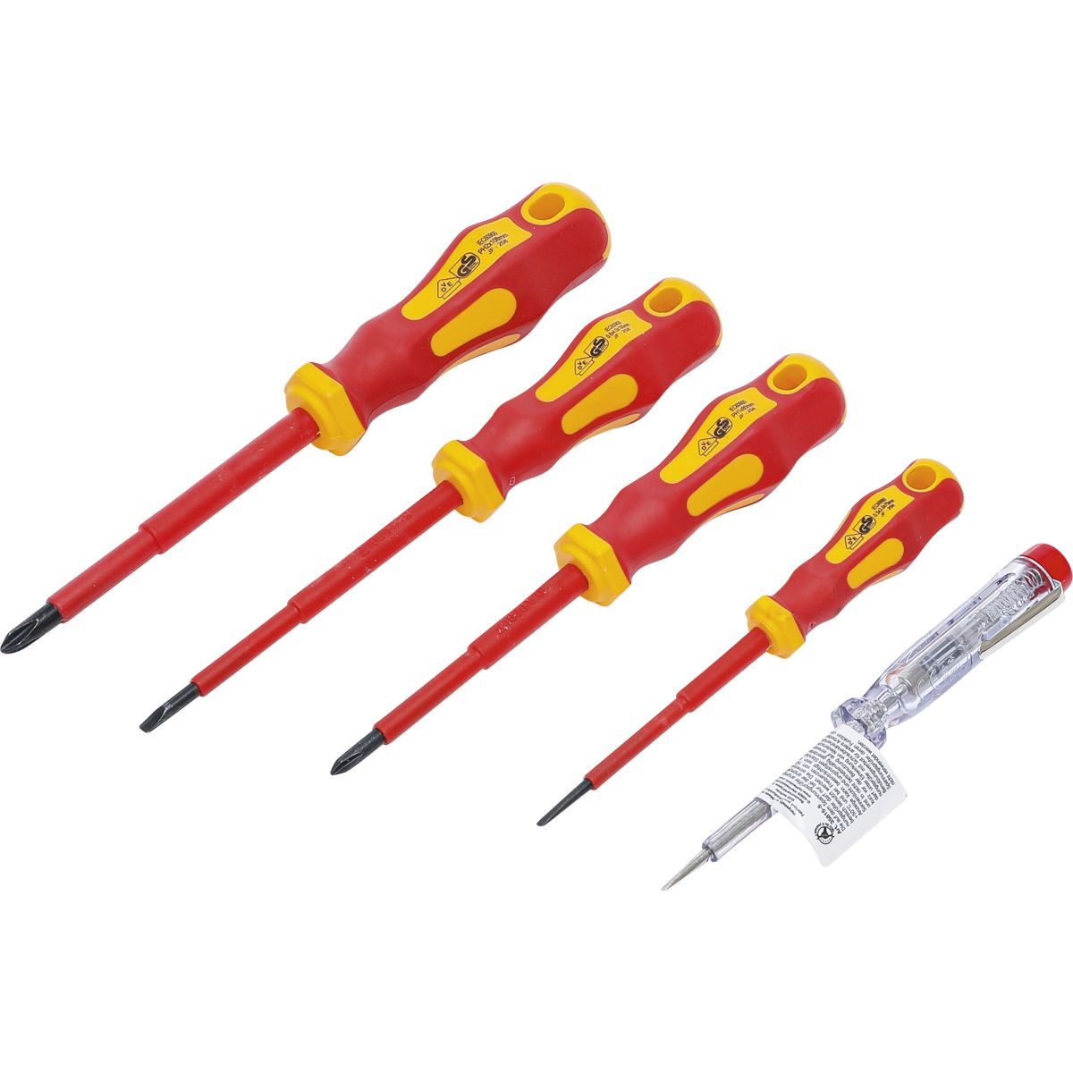 VDE Electrician's Screwdriver Set | Slot SL / Cross Slot | 5 pcs.